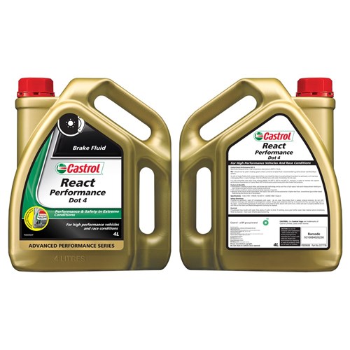 CASTROL REACT PERFORMANCE DOT4 4L BRAKE FLUID - Collier & Miller