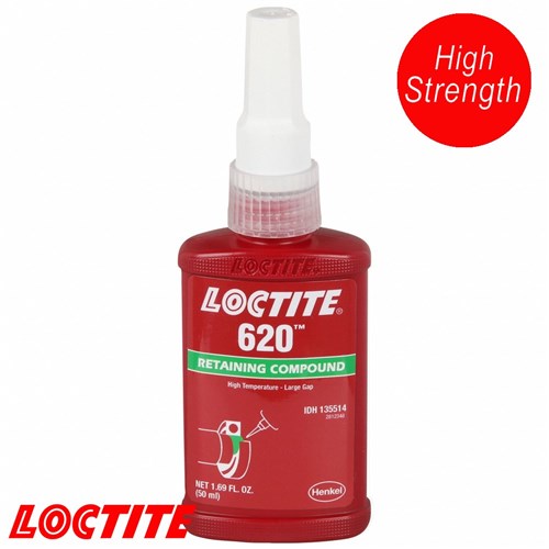 LOCTITE 620 RETAINING 50ML GREEN HIGH TEMPERATURE RETAINING COMPOUND