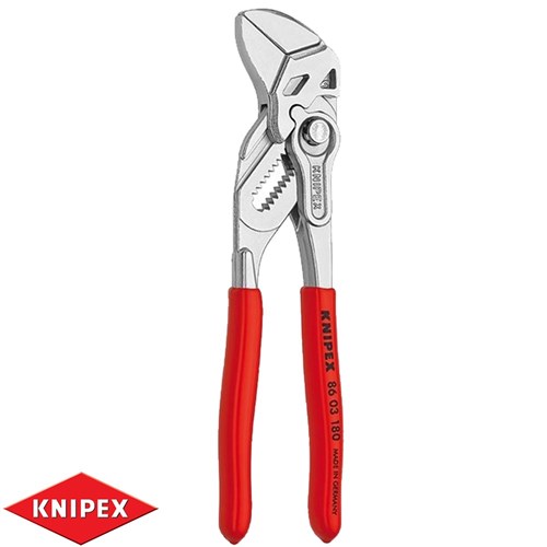 Knipex 180mm Locking Pliers 41 04 180 - Chrome Vanadium Steel, Adjustable Vise Grip