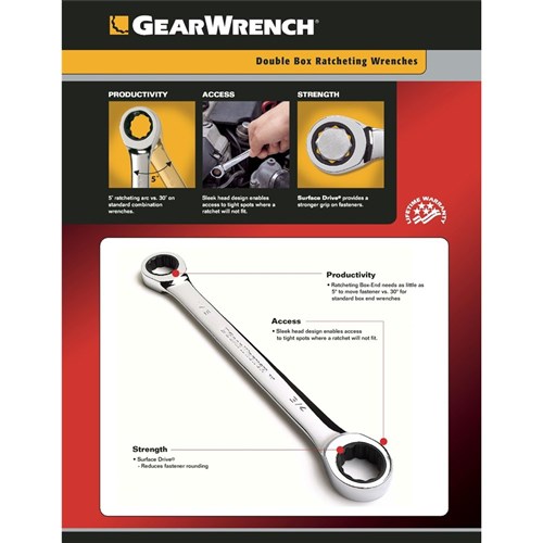 GEARWRENCH RATCHET WRENCH SET DOUBLE BOX METRIC 6PC Collier & Miller