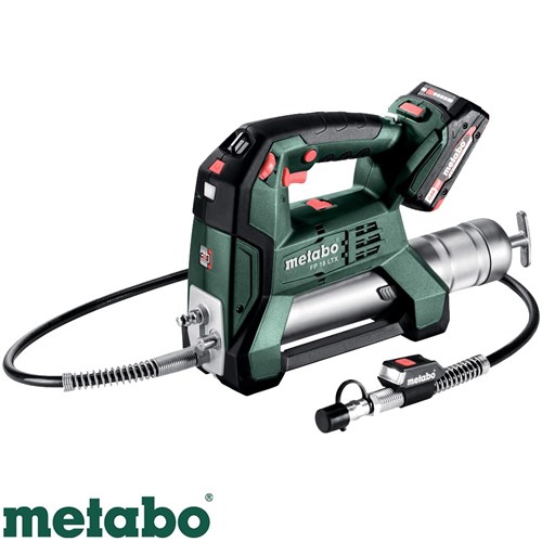 METABO 18V GREASE GUN KIT CORDLESS GREASE GUN FP18LTX 4.0AH BATTERY