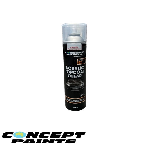 CONCEPT ACRYLIC CLEAR 400G P/P AUTOMOTIVE LACQUER PAINT AEROSOL