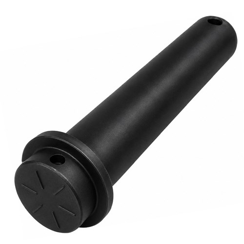 Front view of Category 4 top link pin B6593 showing the precision-machined 45mm shank and retaining hole.
