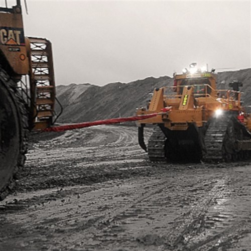 100 Tonne x 12 Metre Tow Strop in action