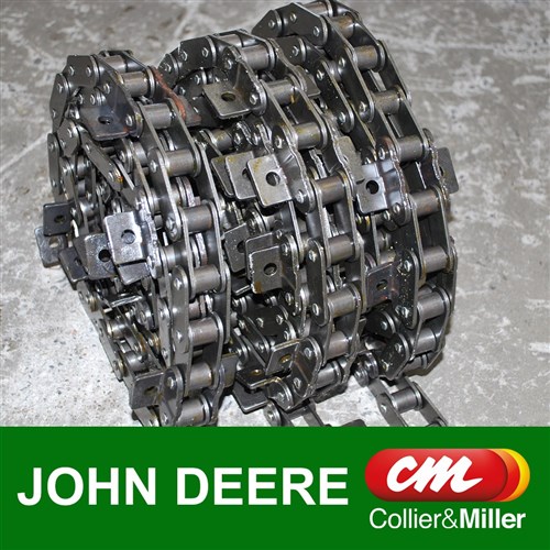 JOHN DEERE CHAINS ONLY CHROME CA557 86/28 3 ROW 112L 24B 21.5" BAR STS 60 70 80 SERIES