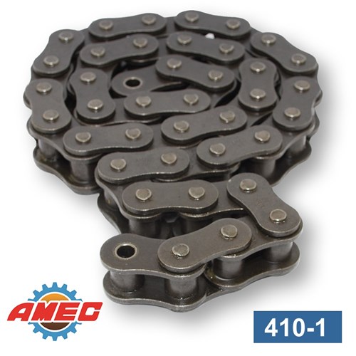 AMEC ROLLER CHAIN 1/2 410 ASA ANSI410 SIMPLEX STANDARD RANGE PER FOOT