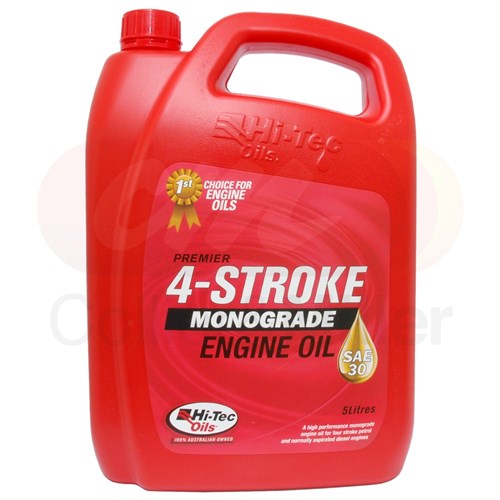 HITEC PREMIER SAE 30 OIL 5L API SG/CD MILL46152B MONOGRADE ENGINE OIL