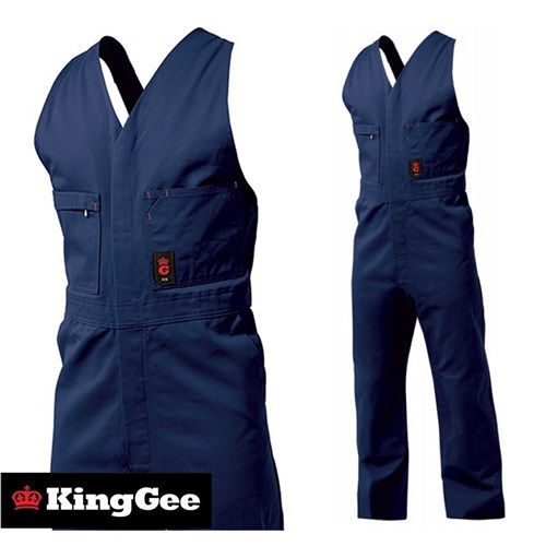 ACTION BACK OVERALL NAVY 92R COTTON DRILL KING GEE K02060 MENS Collier & Miller