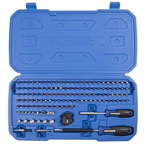 KINCROME MASTER BIT SET 128PC TORQUEMASTER BIT & DRIVER SET STANDARD