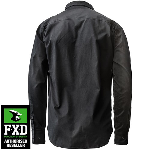 FXD MENS WORK SHIRT 3XL BLACK LONG SLEEVE TAILORED FIT Collier & Miller