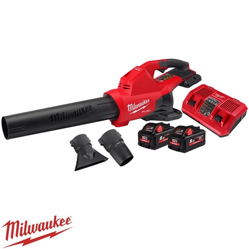 MILWAUKEE M18 BLOWER KIT M18 FUEL DUAL BATTERY BLOWER 2 X 8.0AH BATTERIES CHARGER Collier Miller