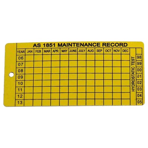 Maintenance Record Tags