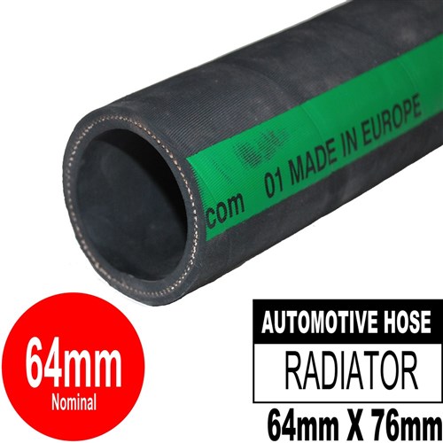 STRAIGHT RADIATOR HOSE 64MM ID 64MM X OD 76MM X LEN 900MM 40 +120 DEG C 150 PSI Collier & Miller