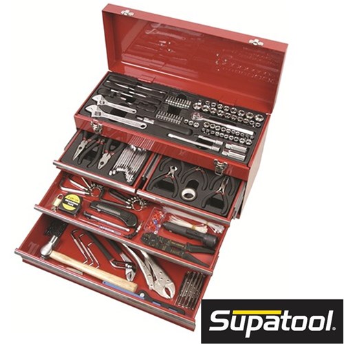 SUPATOOL TOOLKIT 300 PIECE 4 DRAWER TOOLCHEST RED Collier Miller