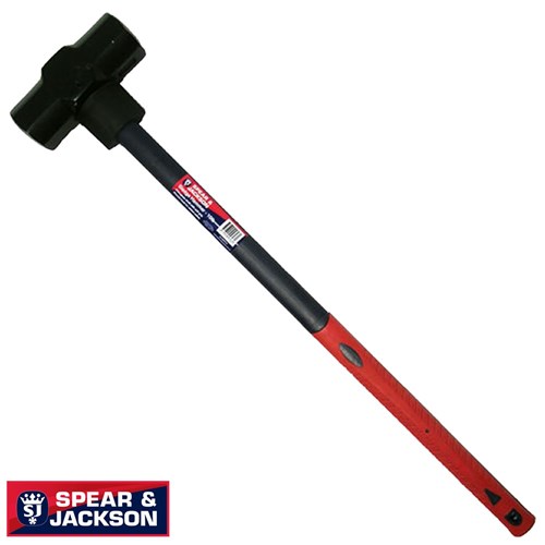 SLEDGE HAMMER 10LB FIBREGLASS HANDLE/PINNED HEAD SPEAR & JACKSON