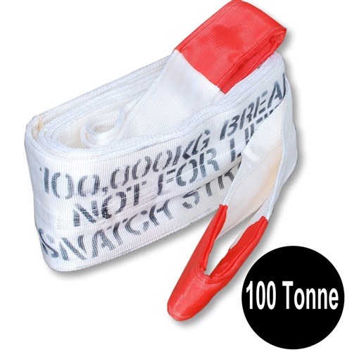 Nylon Webbed 100 Tonne x 9 Metre Snatch Strap 