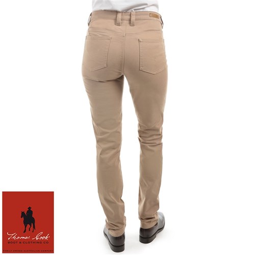 THOMAS COOK WOMENS STRETCH MOLESKIN WONDER JEAN MID-REG-SLIM 32 LEG ...