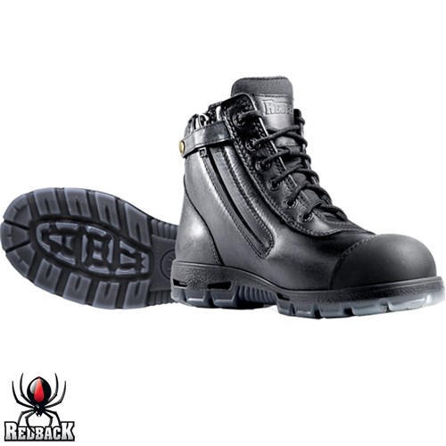 REDBACK COBAR SAFETY BOOT ZIP SIDE LACE UP USCBZS USCWZS Collier & Miller