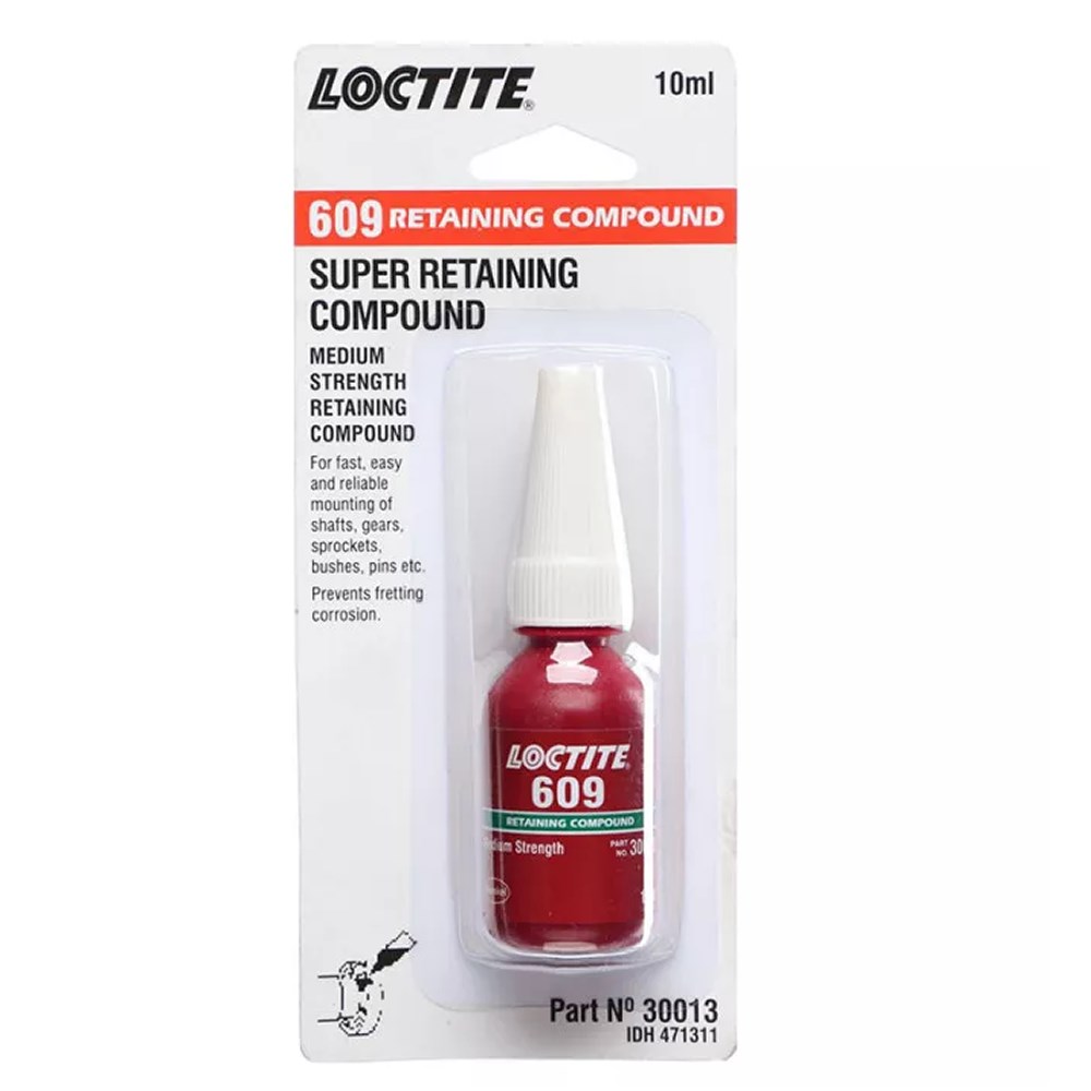 LOCTITE 609 RETAINING 10ML GREEN MEDIUM STRENGTH RETAINING COMPOUND