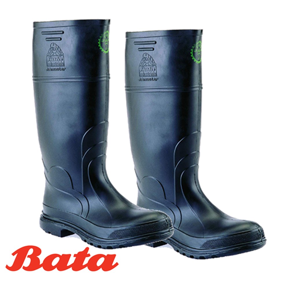 UTILITY NONSAFETY GUMBOOT 5 BATA (BLACK) SIZE MEN 5, WOMEN 7