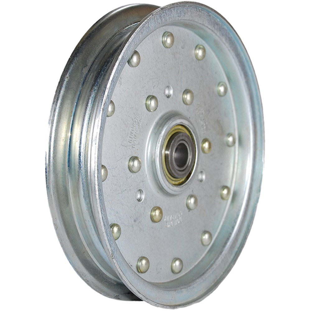 IDLER PULLEY FLAT 5.5" X 5/8 DONE DYE FLAT FLANGED IDLER FACE DIA = 5.5