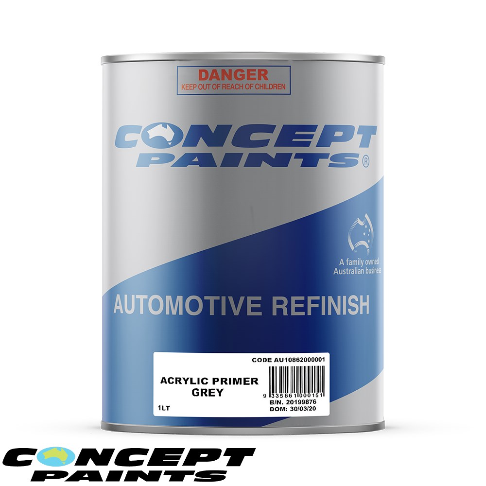 CONCEPT ACRYLIC PRIMER GREY 1L USE UNDER AUTOMOTIVE ACRYLIC Collier