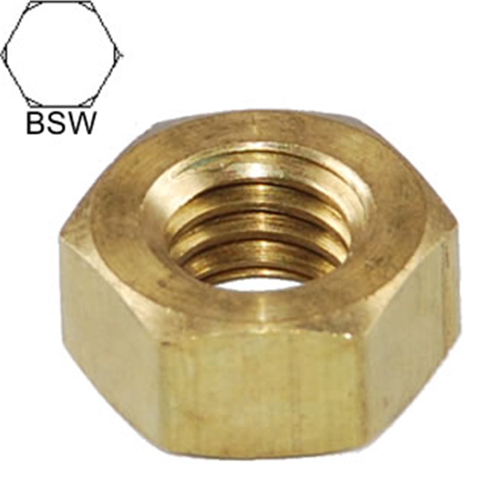 BRASS NUT 1 4 BSW 20 TPI Collier Miller brass-nut-1-4-bsw-20-tpi-collier-miller
