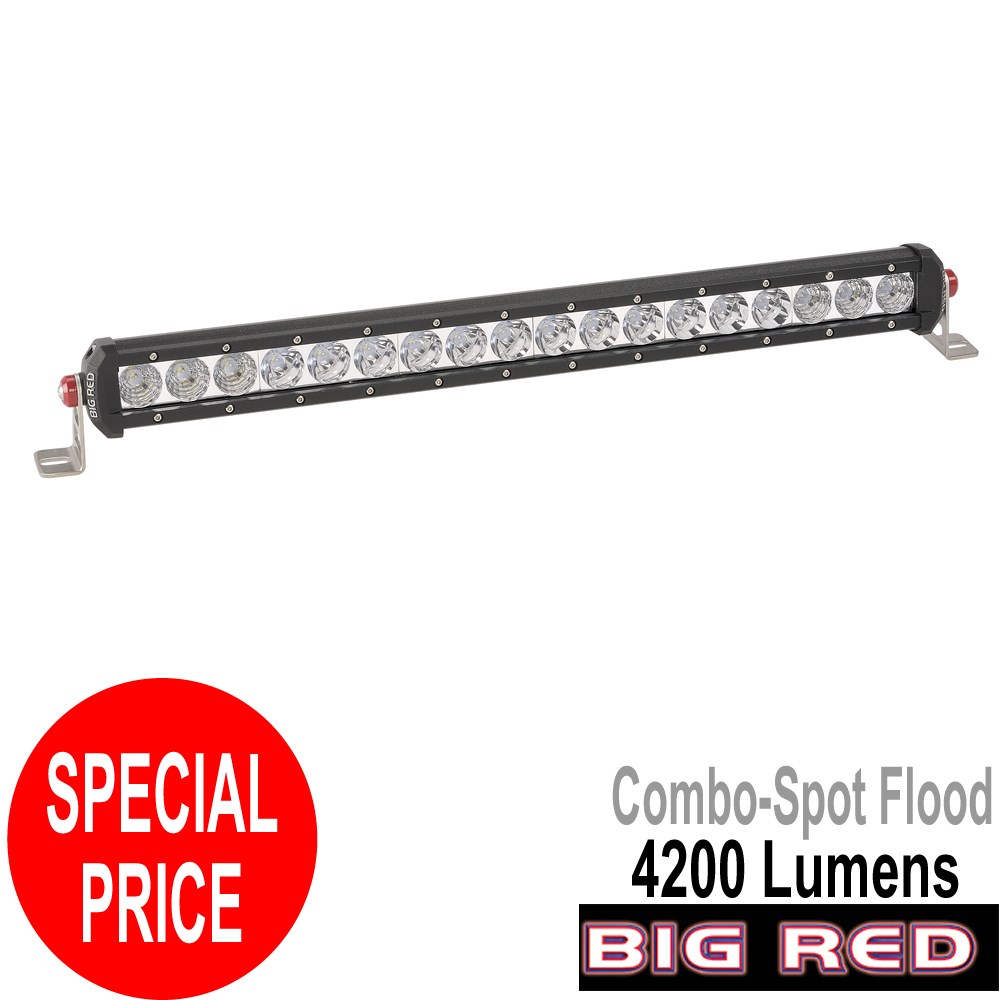 BIG RED LIGHT BAR 508MM COMBO SINGLE ROW LED LIGHT BAR 4200 LUMEN 18 X