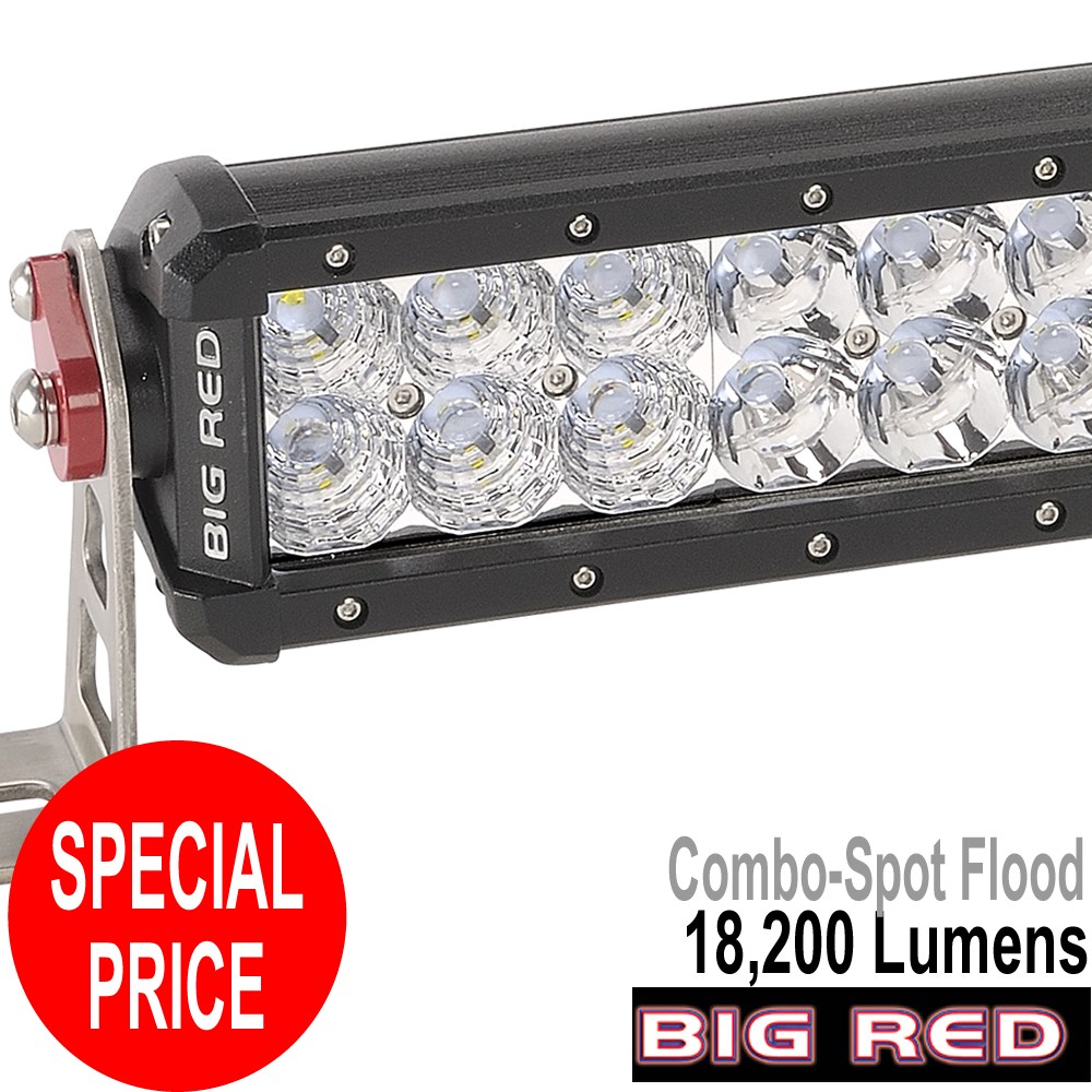 BIG RED LIGHT BAR 1066MM COMBO DOUBLE ROW LED LIGHT BAR 18,200 LUMEN 78