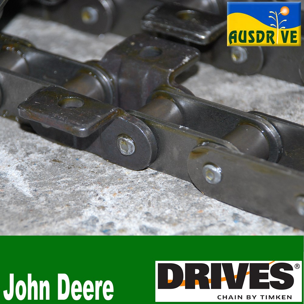 JOHN DEERE CHAINS ONLY CHROME CA557 86/28 3 ROW 112L 28B 21.5" BAR STS 60 70 80 SERIES