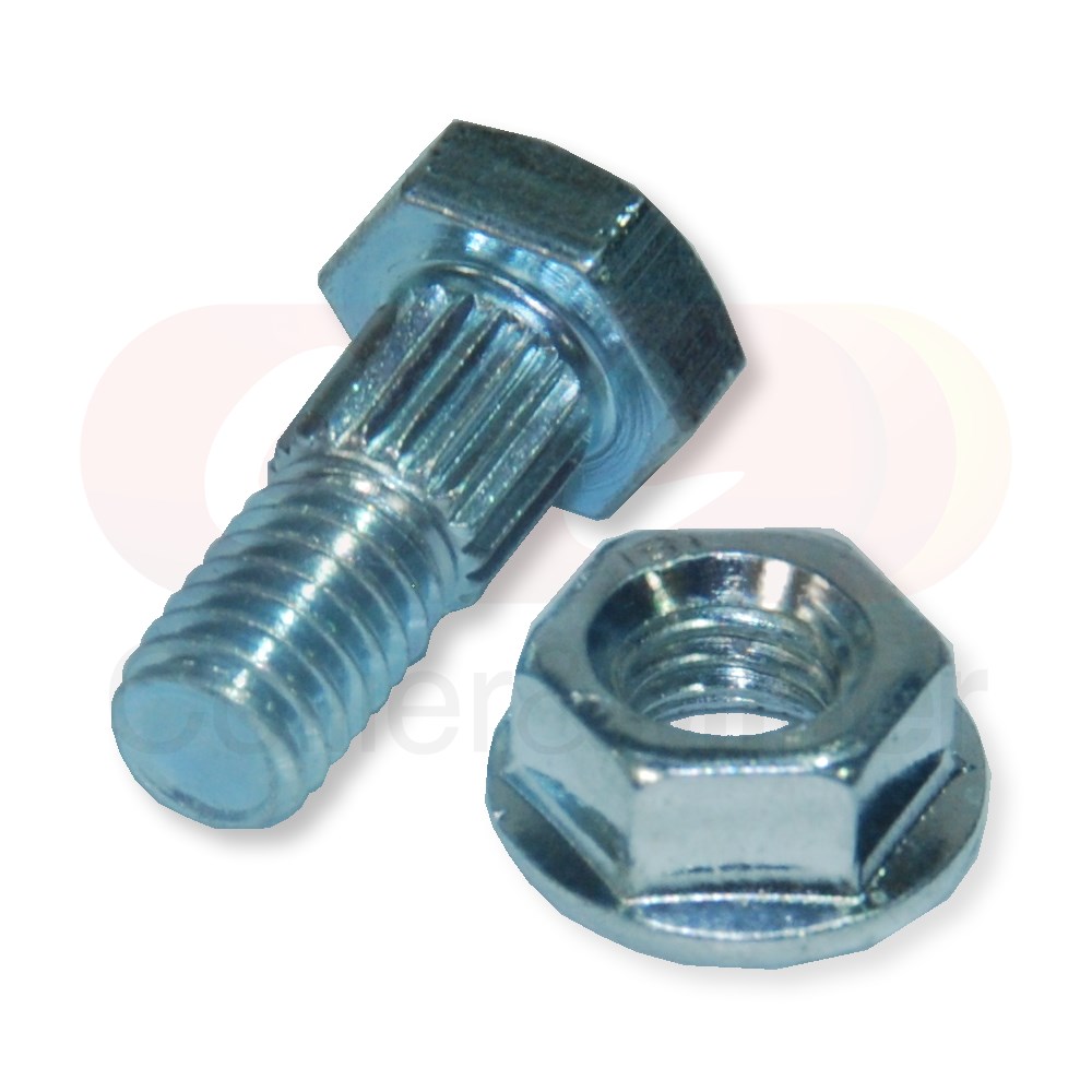 KNIFE BOLT & NUT KIT M6 X 16 SUIT SCHUMACHER HONEYBEE PK 50 Collier