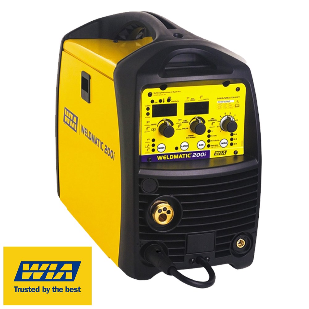 MIG WELDER WIA WELDMATIC 200i MIG/ STICK/ TIG MULTI PROCESS 240 VOLT