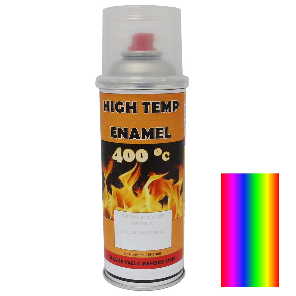 HIGH TEMP ENAMEL PAINT 300G AEROSOL TINT TO SPECIFICATIONS 400 DEGREES
