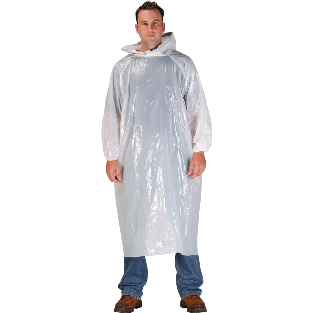 PLASTIC PONCHO WHITE - Collier & Miller