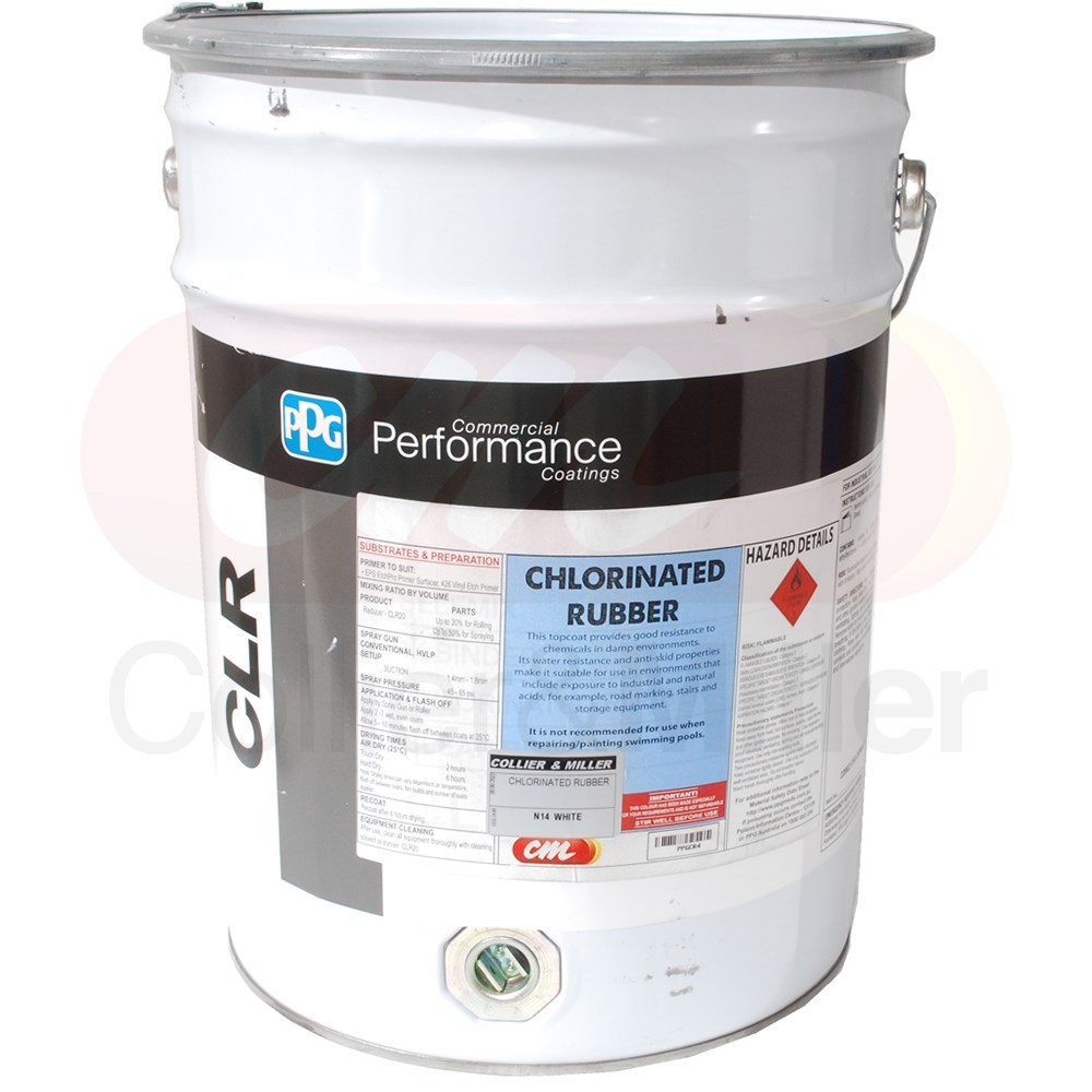 CHLORINATED RUBBER PAINT WHITE 20L Collier & Miller