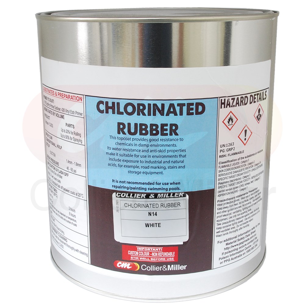CHLORINATED RUBBER PAINT WHITE 4L Collier & Miller