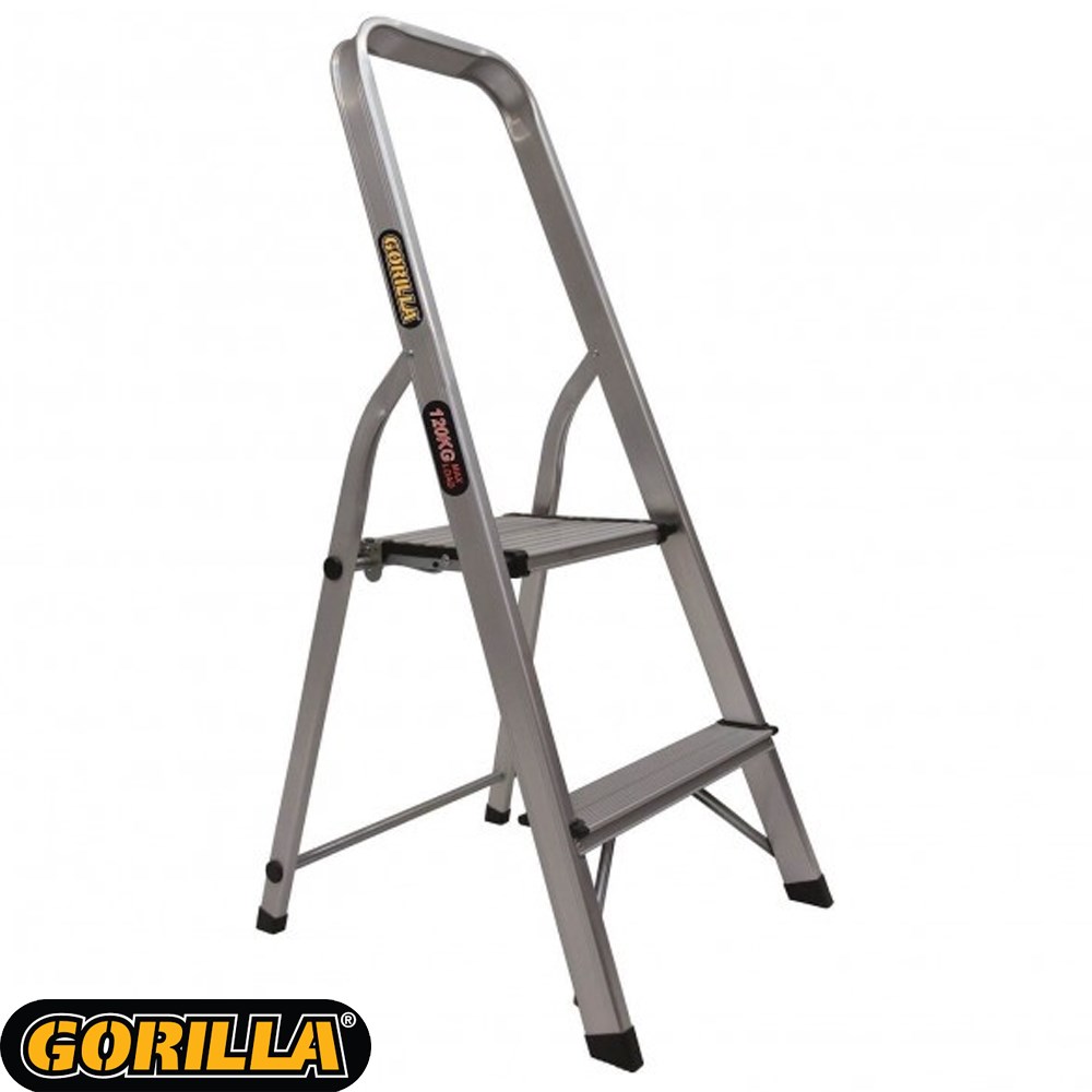 GORILLA PLATFORM 2 STEP LADDER 0.5M 120KG ALUMINIUM DOMESTIC Collier