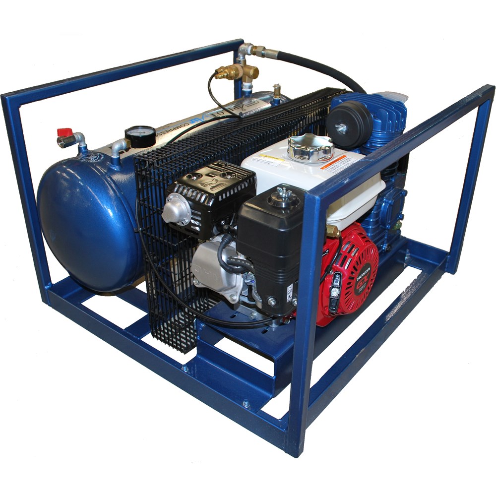 AIR COMPRESSORUTE MOUNT 308L F.A.D 5.5HP/GX160 HONDA 145PSI 50L TANK