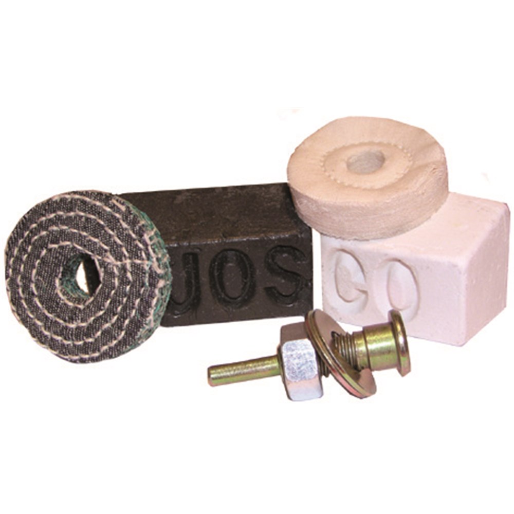 METAL POLISHING KIT, INCLUDES CUTTING COMPOUND/MOP AND POLISHING