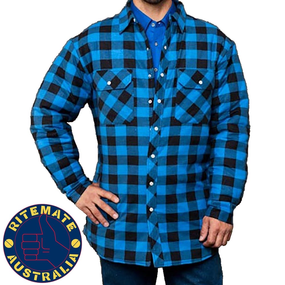 FLANNELETTE QUILTED SHIRT SIZE 4XL 