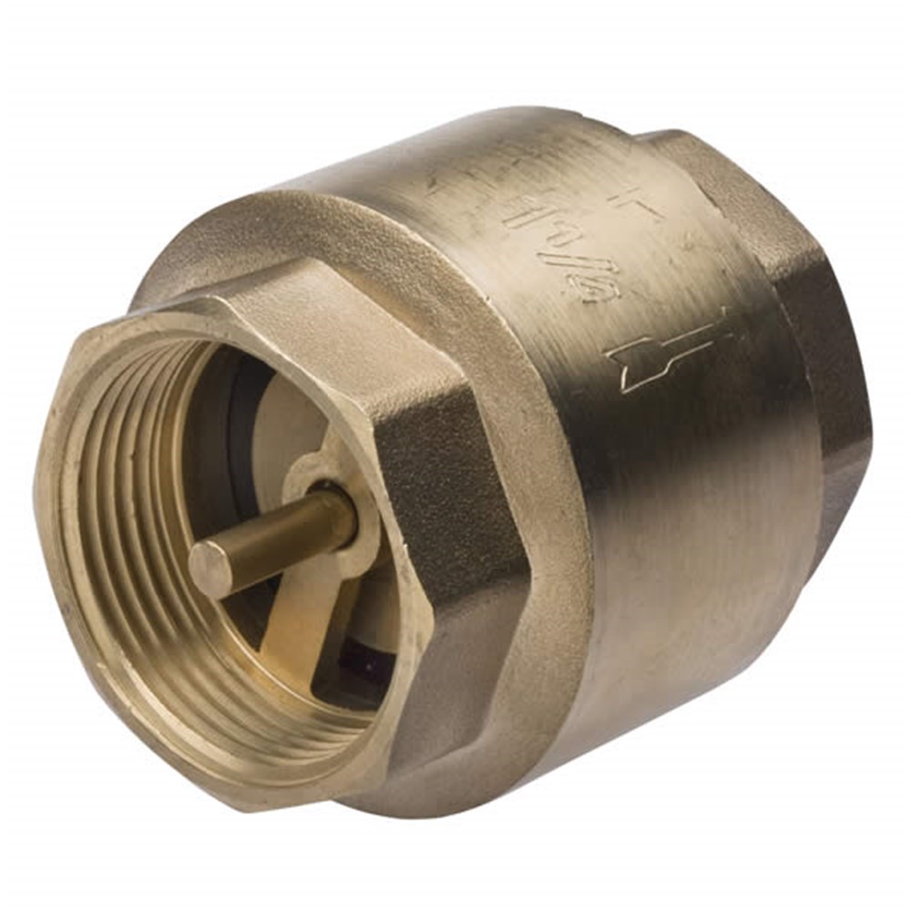 BRASS BSP SPRING CHECK VALVE F (BSPT-F 3") (water only) - Collier Miller