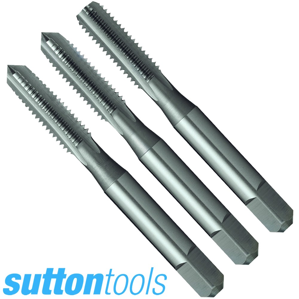 SUTTON M5X0.8MM HSS TAP SET 3 PIECE METRIC HIGH SPEED STEEL Collier