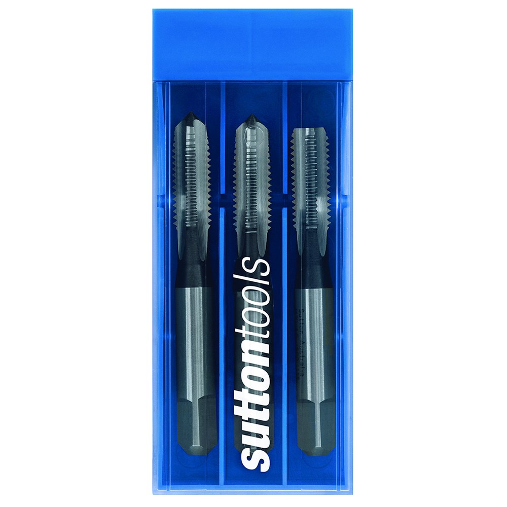 SUTTON M5X0.8MM HSS TAP SET 3 PIECE METRIC HIGH SPEED STEEL Collier