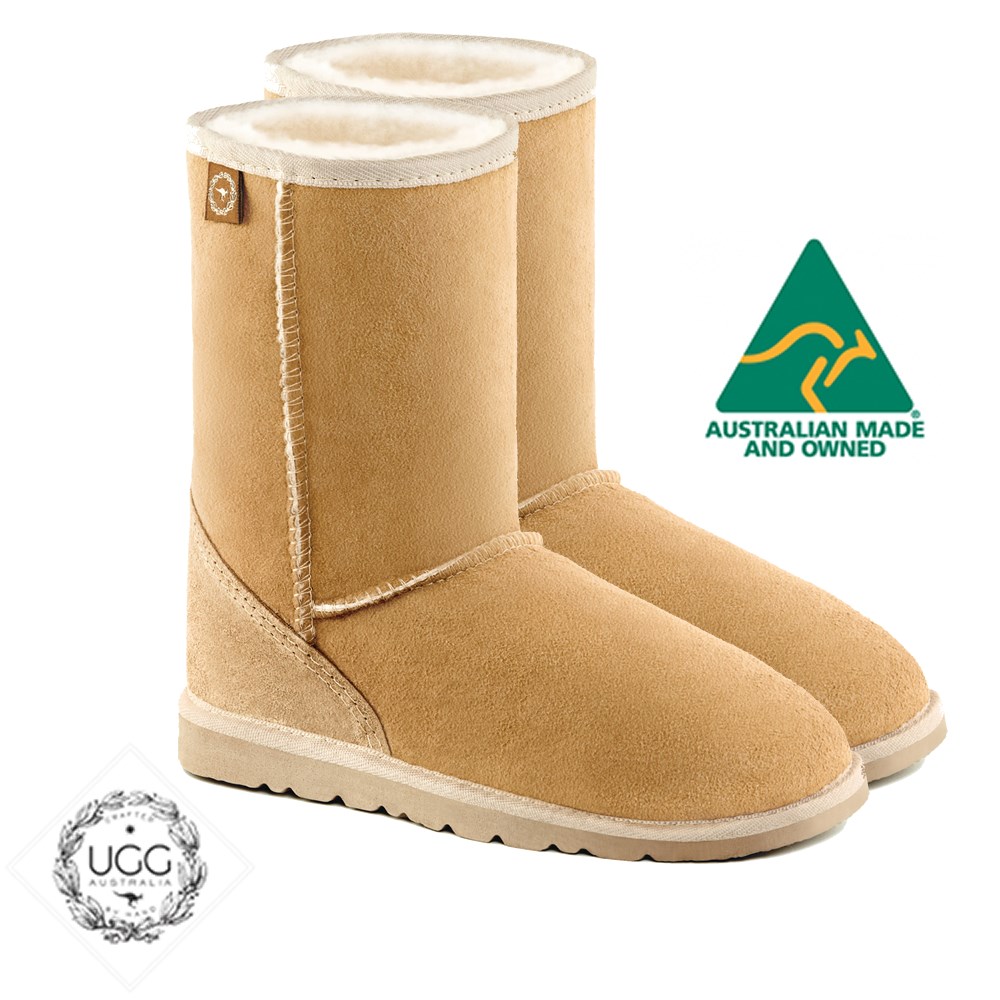 UGG BOOT TIDAL CHESTNUT SZ10 3/4 LENGTH SIZE 10 (LADIES 12) INDOOR ...