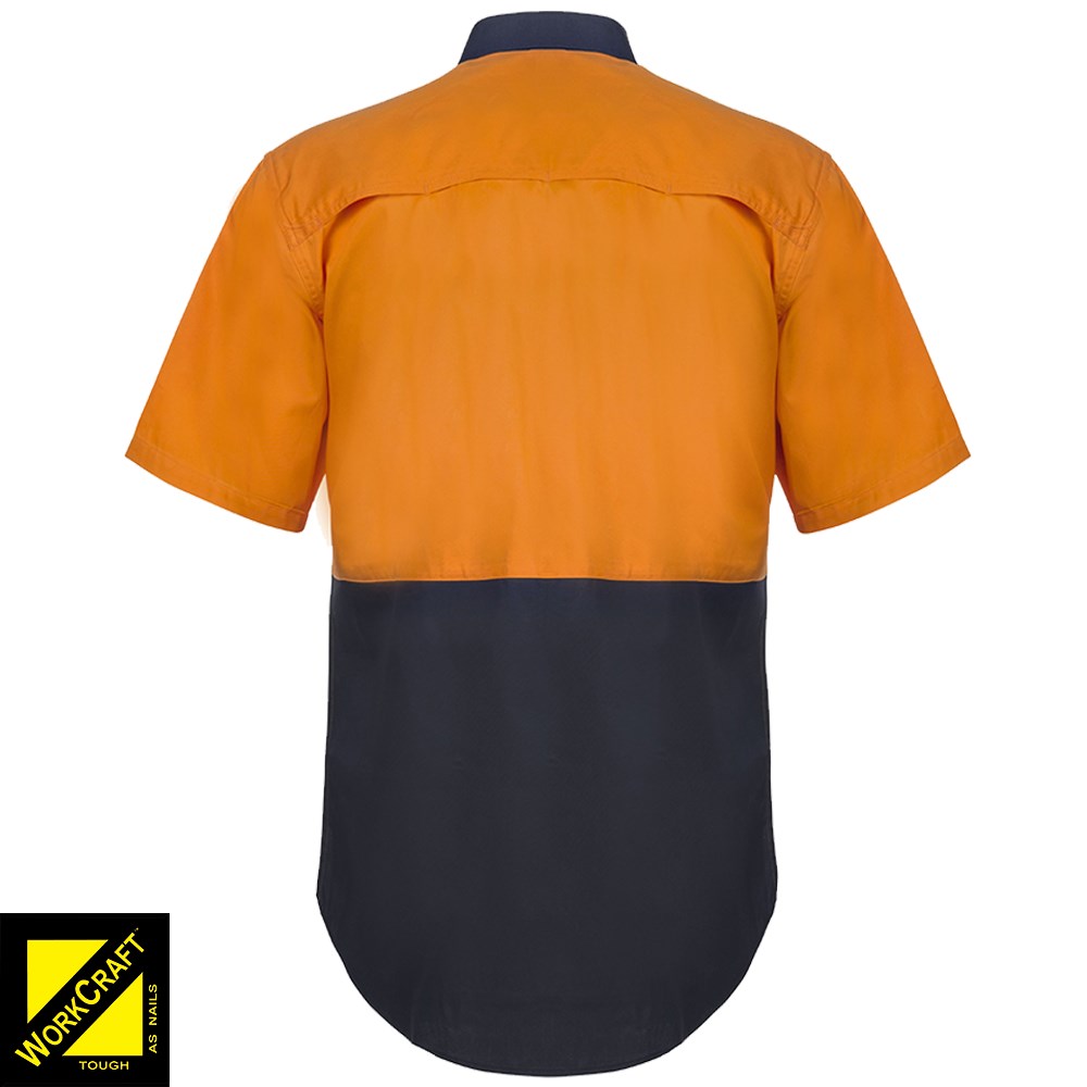 WORKCRAFT HI VIS S/S SHIRT 8XL LIGHT 