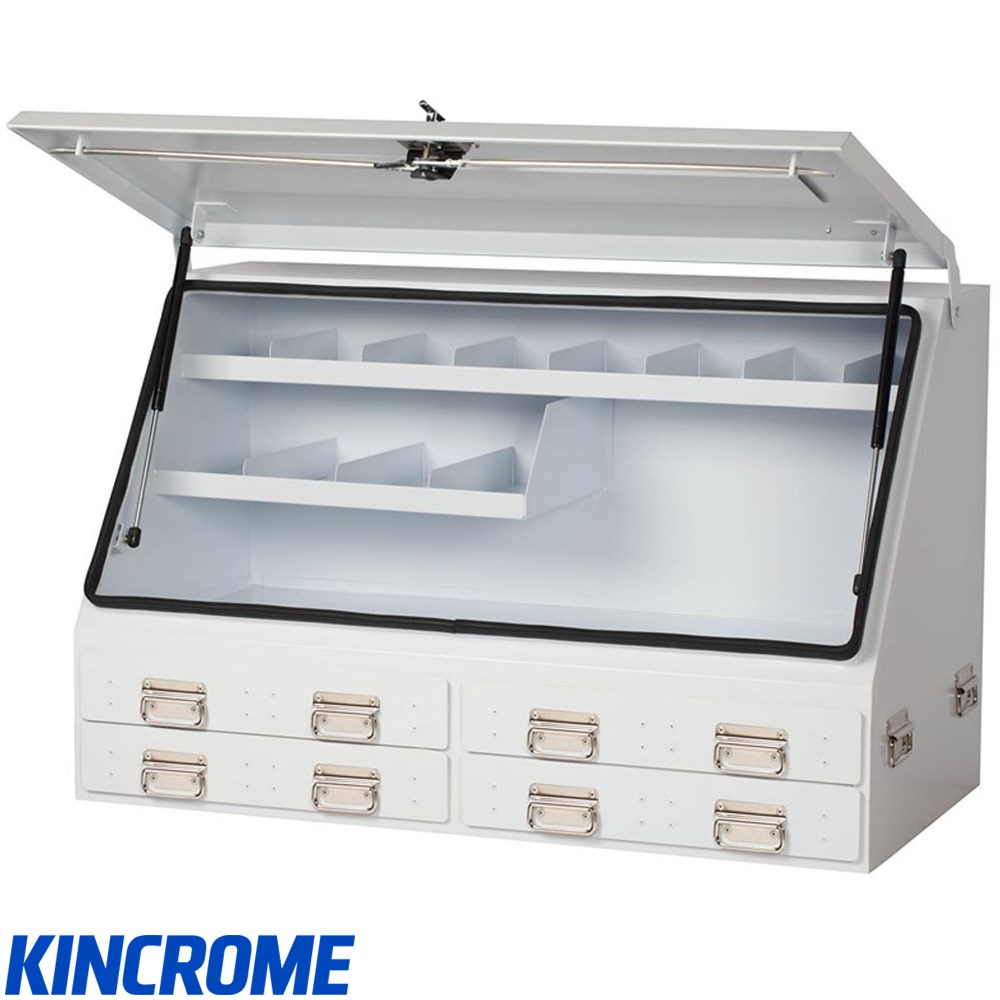 Kincrome Upright Truck Box 4 Drawer White Collier Miller