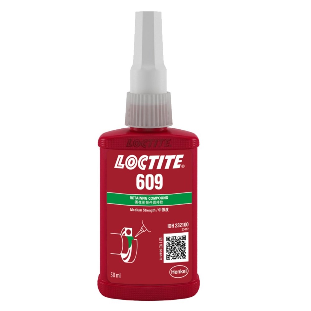 LOCTITE 609 RETAINING 50ML GREEN MEDIUM STRENGTH RETAINING COMPOUND