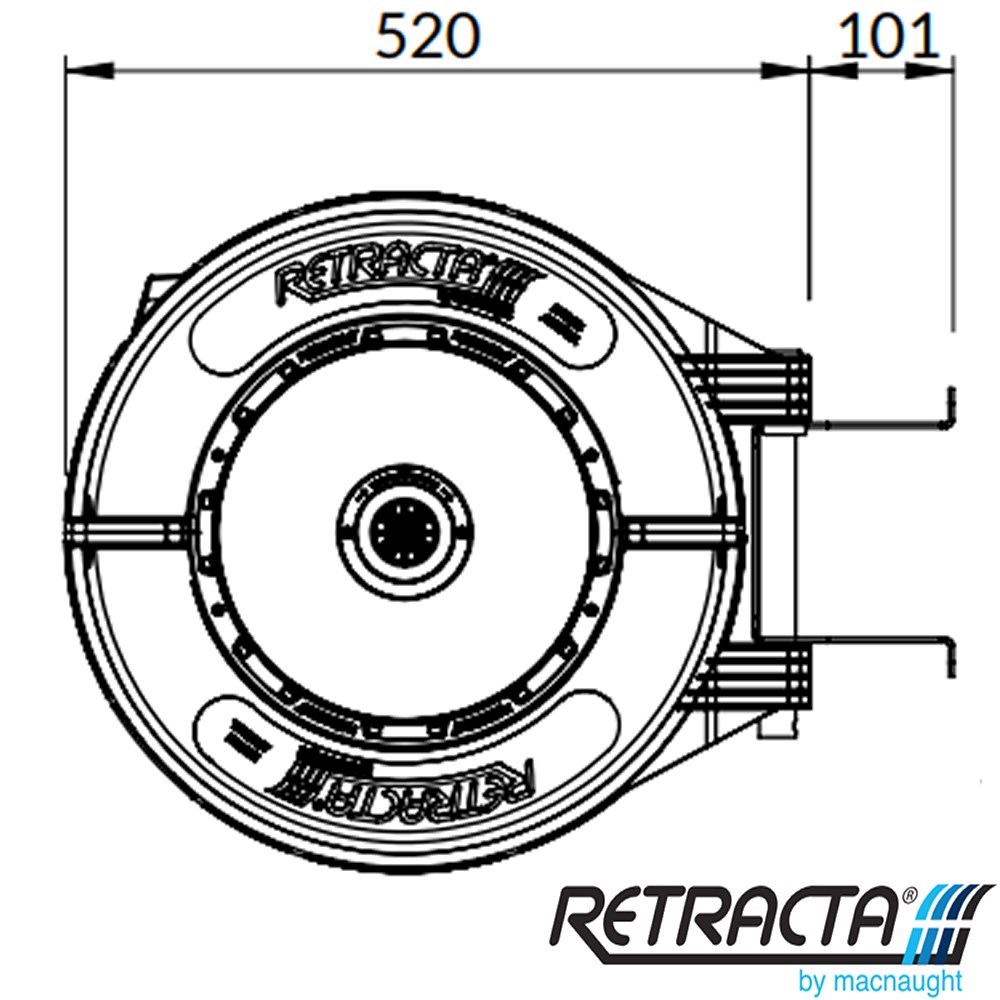RETRACTA R3S AIR REEL 12MM 20M HOSE MACNAUGHT BLUE CASE STANDARD RETRACTABLE REEL Collier Miller